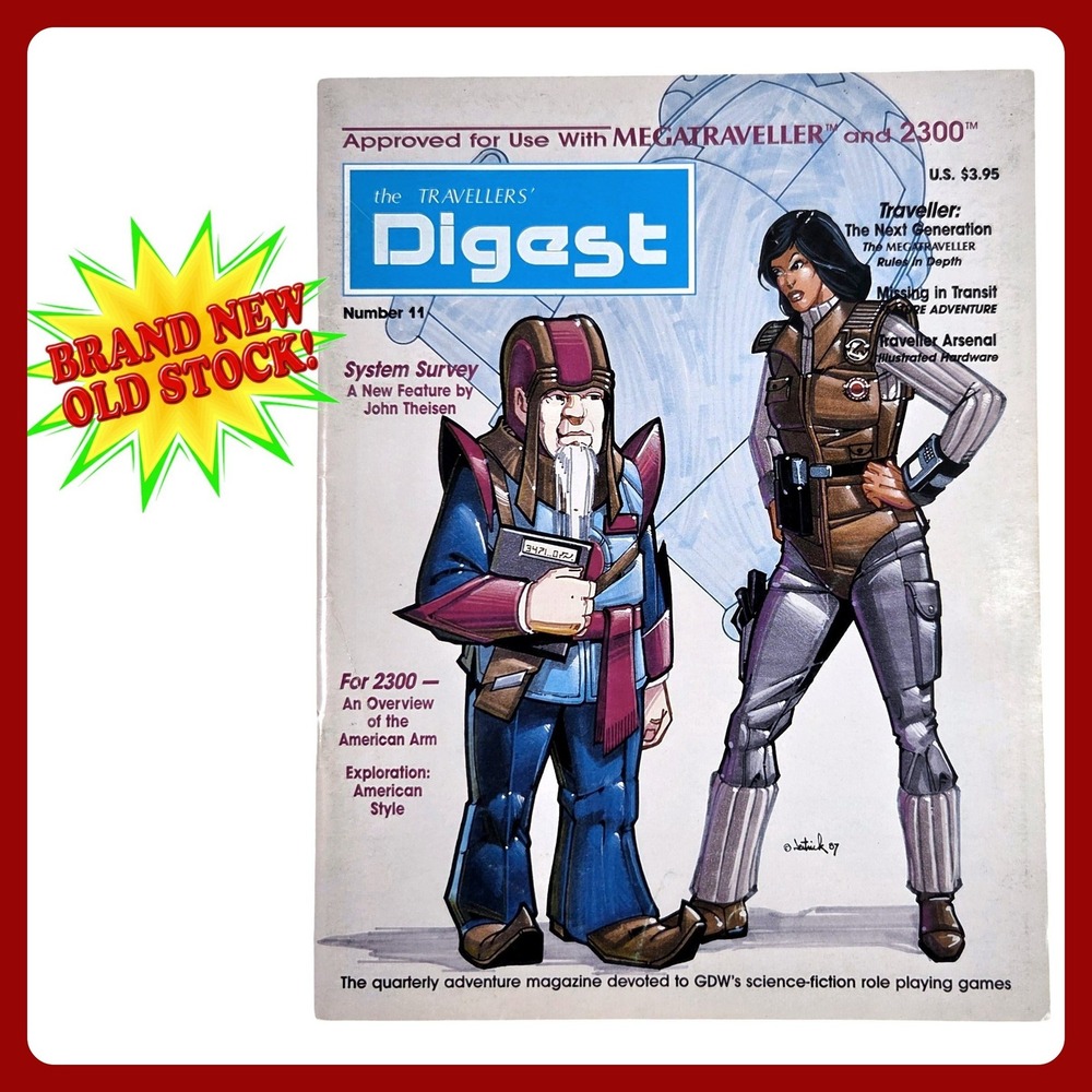 Travellers Digest 11‎ GDW MegaTraveller 2300 AD RPG Magazine New